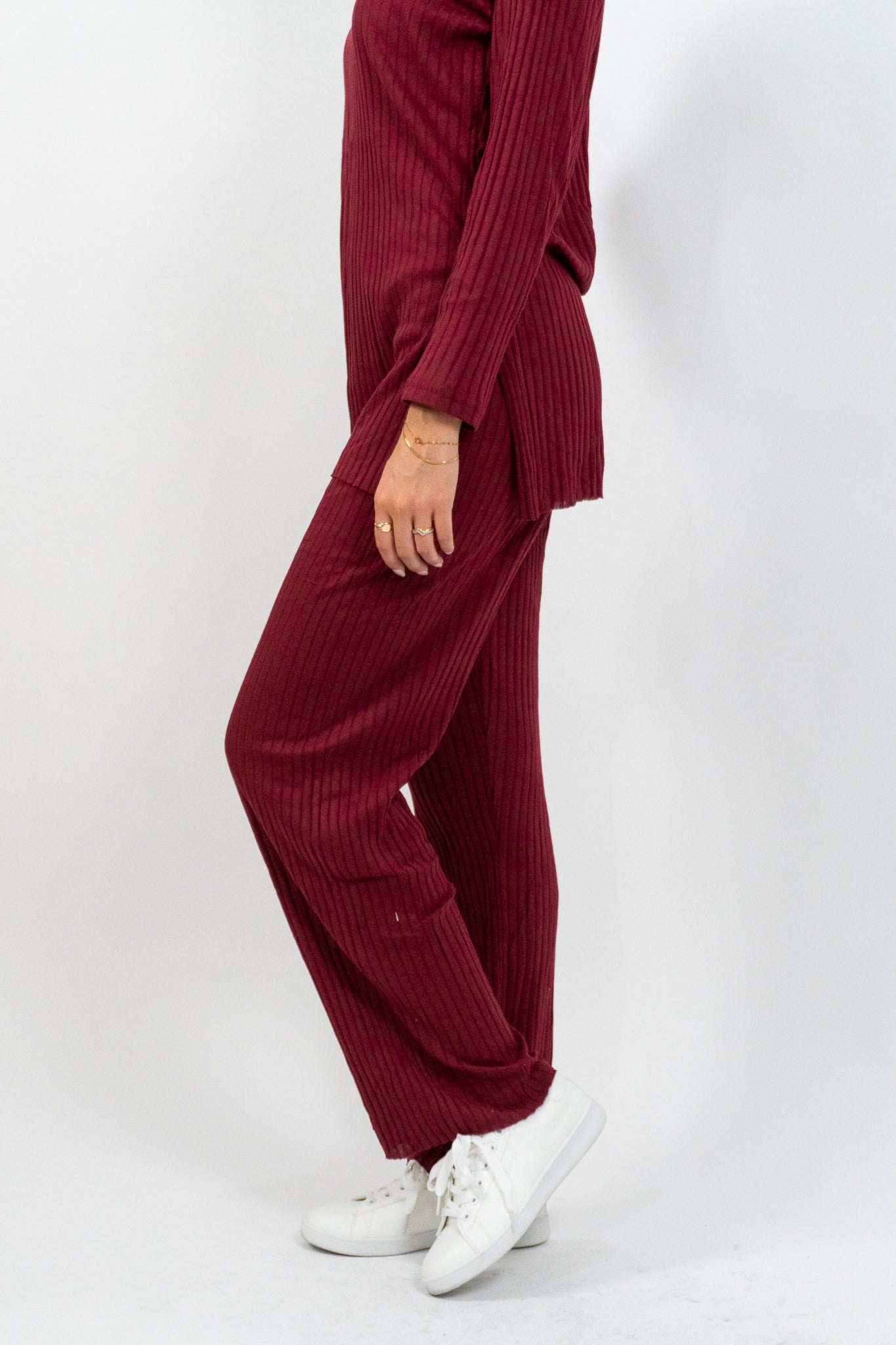 Claretine – Μπορντό Σετ Μπλούζα & Παντελόνι