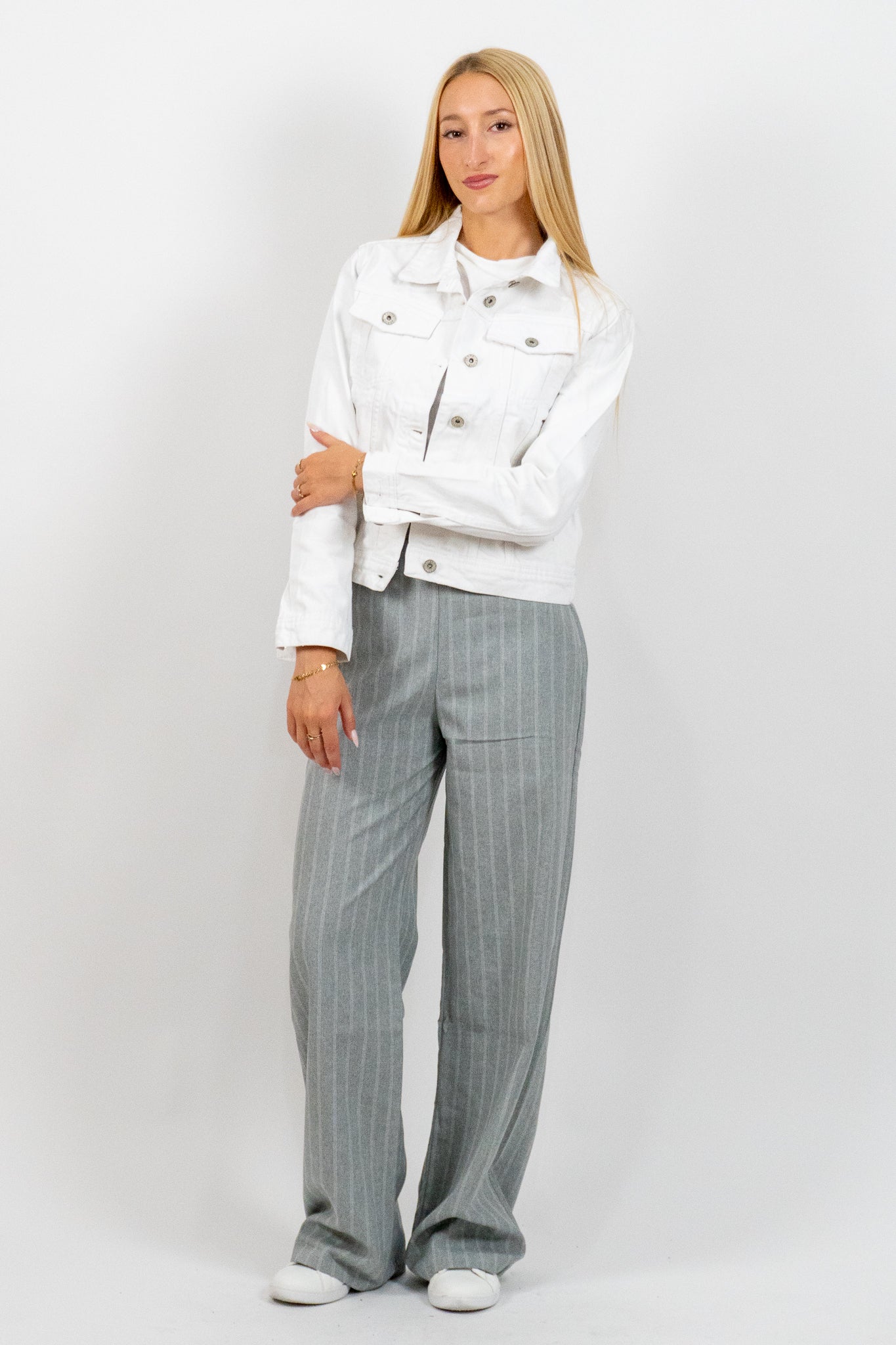 Aveline - Λευκό Denim Jacket