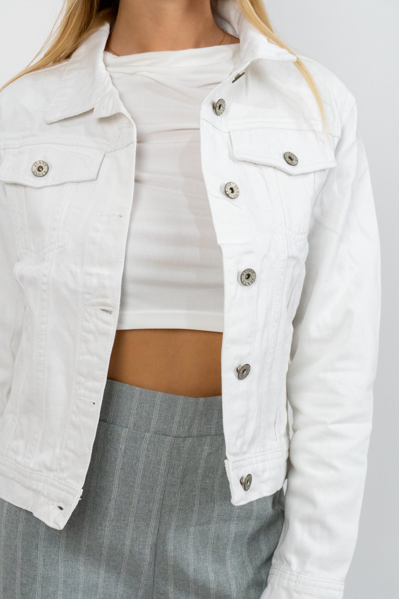 Aveline - Λευκό Denim Jacket