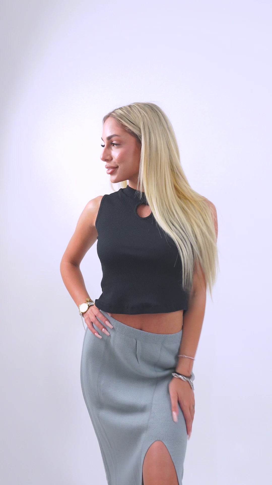 Rosethia – Μάξι Φούστα με Σκίσιμο