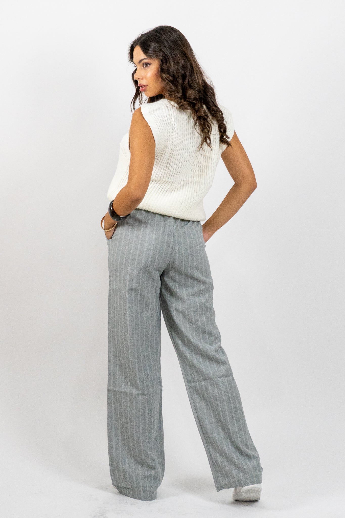 Strava – Ριγέ Wide-Leg Παντελόνι