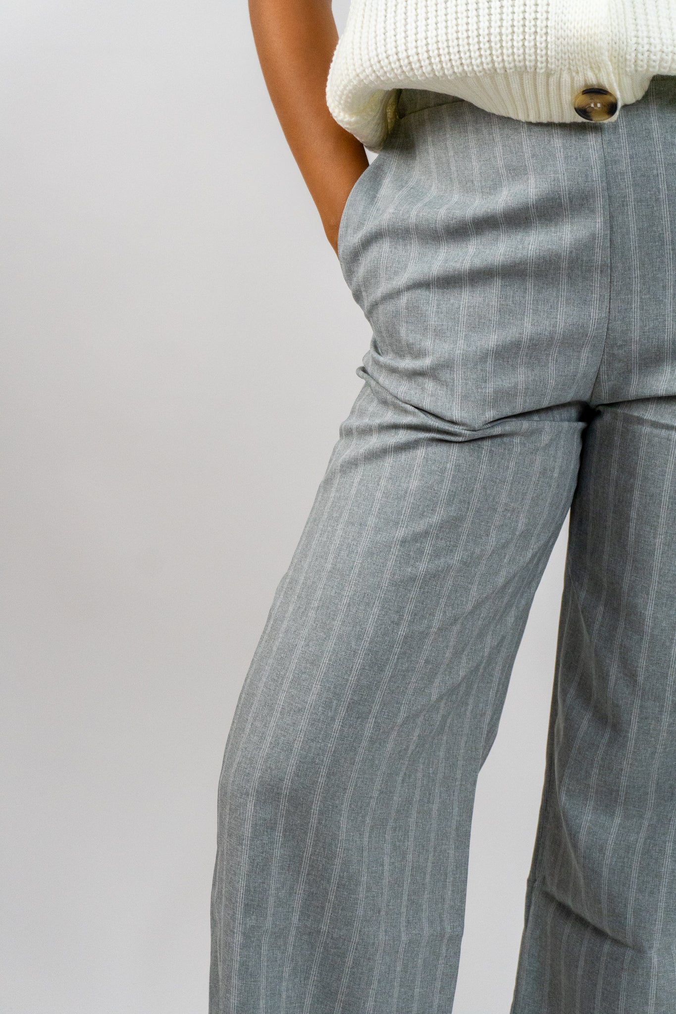 Strava – Ριγέ Wide-Leg Παντελόνι