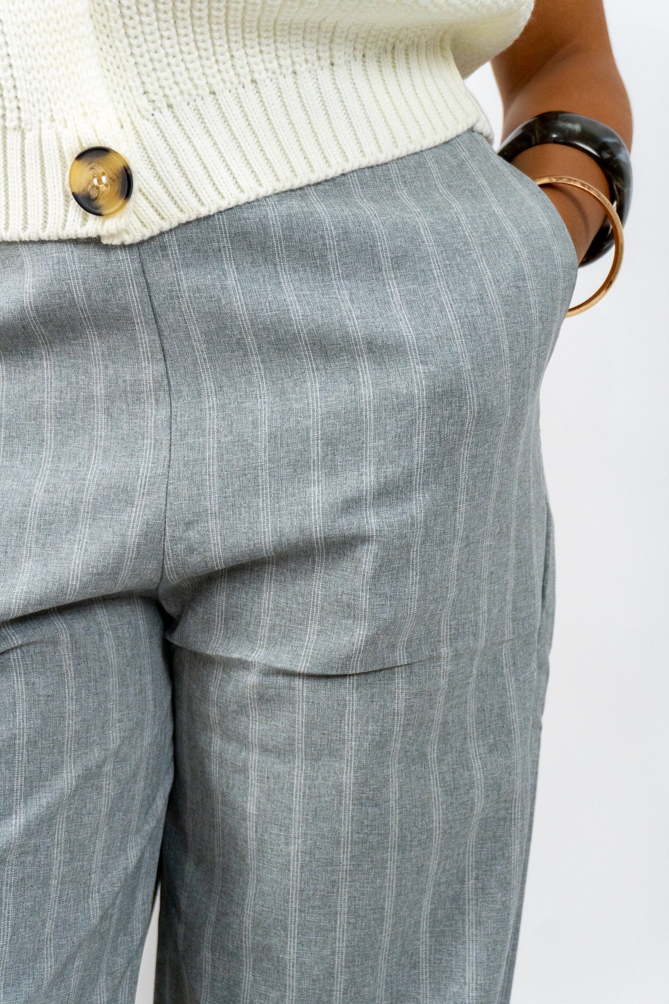 Strava – Ριγέ Wide-Leg Παντελόνι