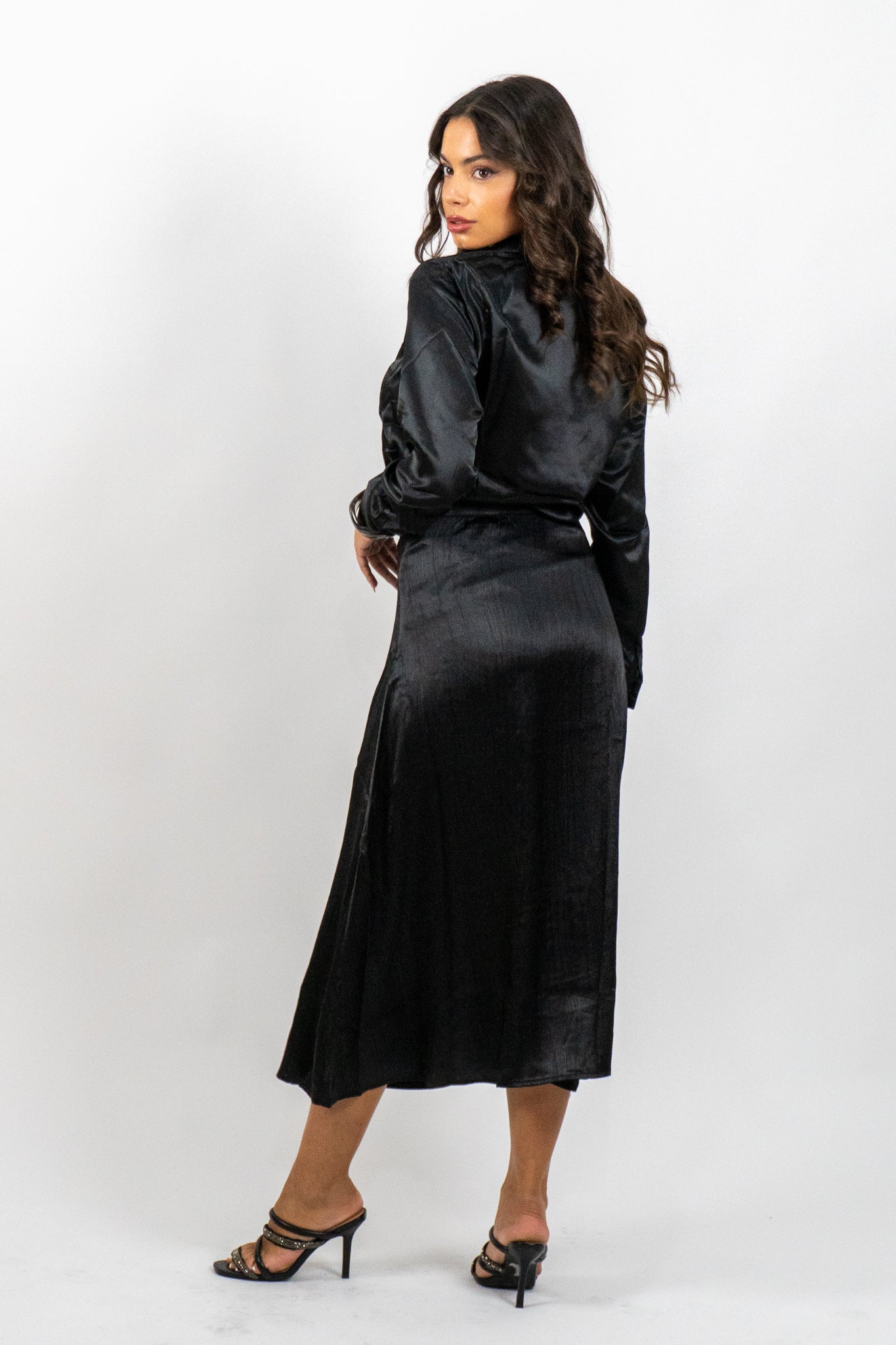 Marisse – Σατέν Μαύρη Φούστα