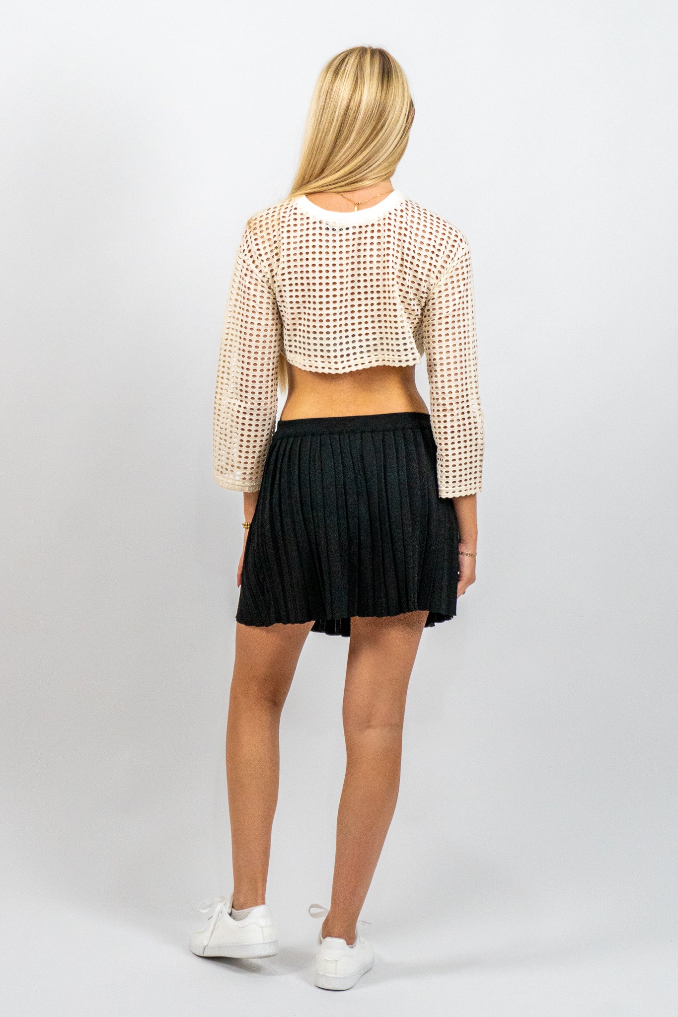 Nerine – Crop Top με Δίχτυ