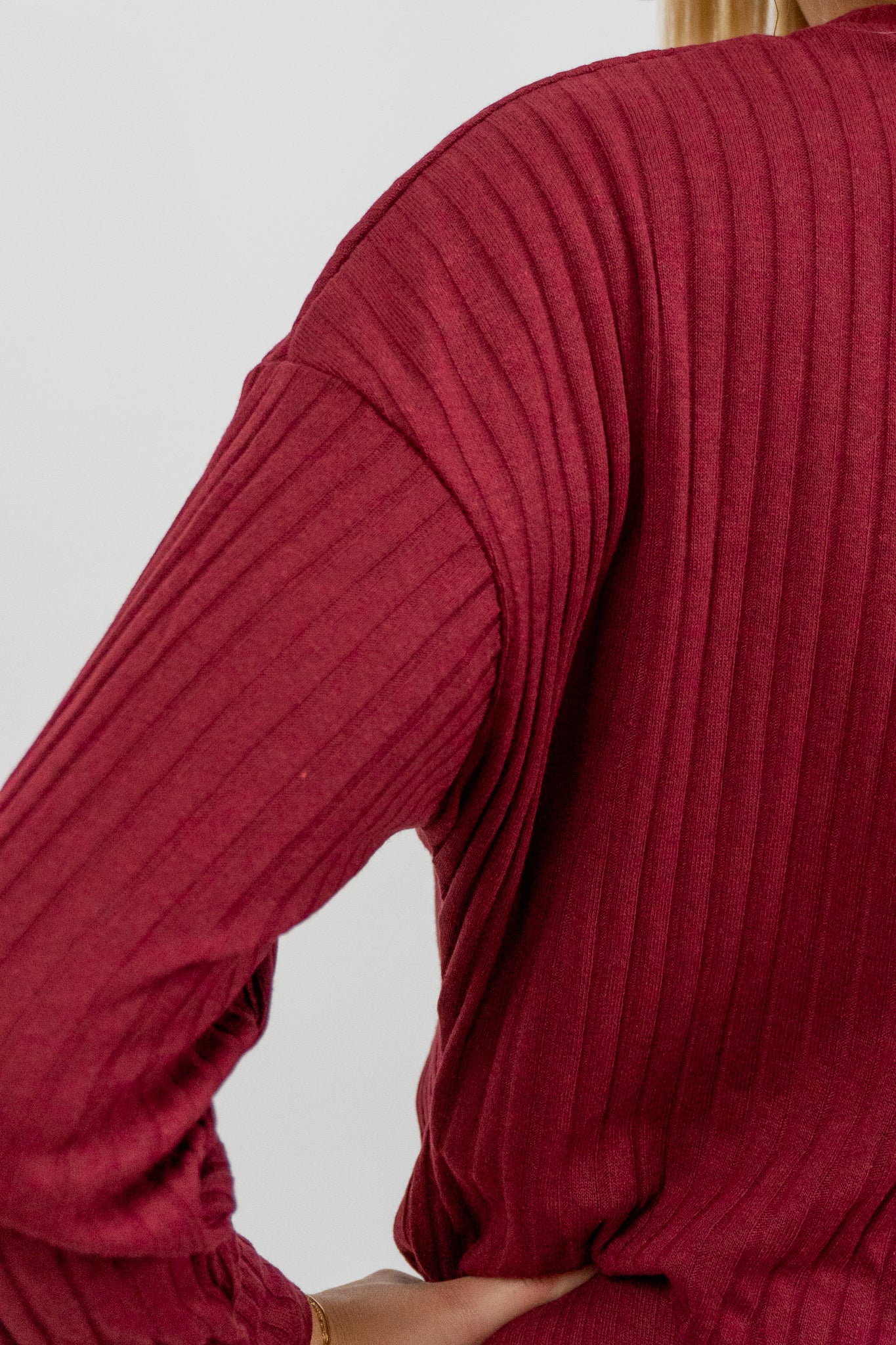 Claretine – Μπορντό Σετ Μπλούζα & Παντελόνι