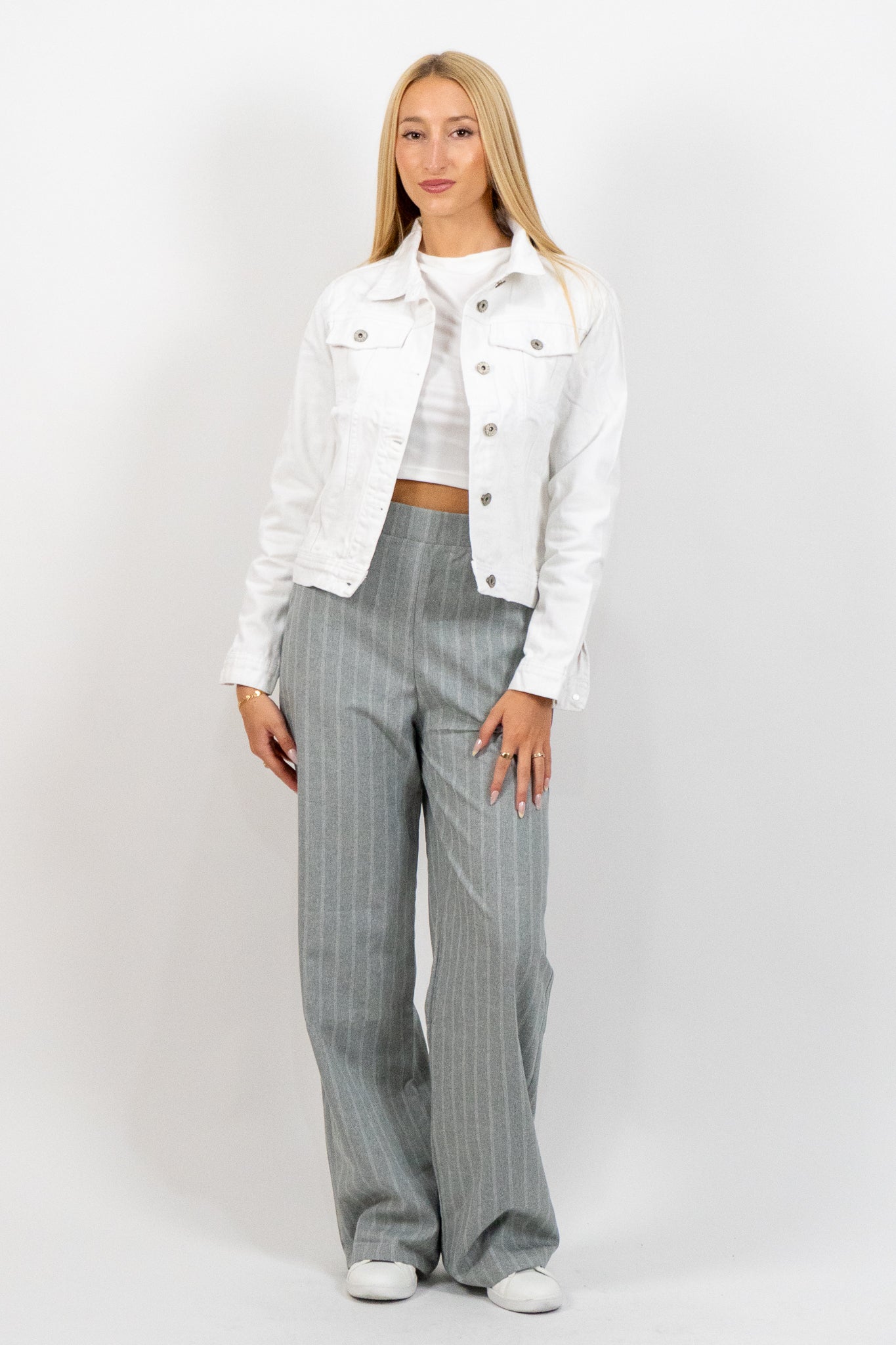 Aveline - Λευκό Denim Jacket