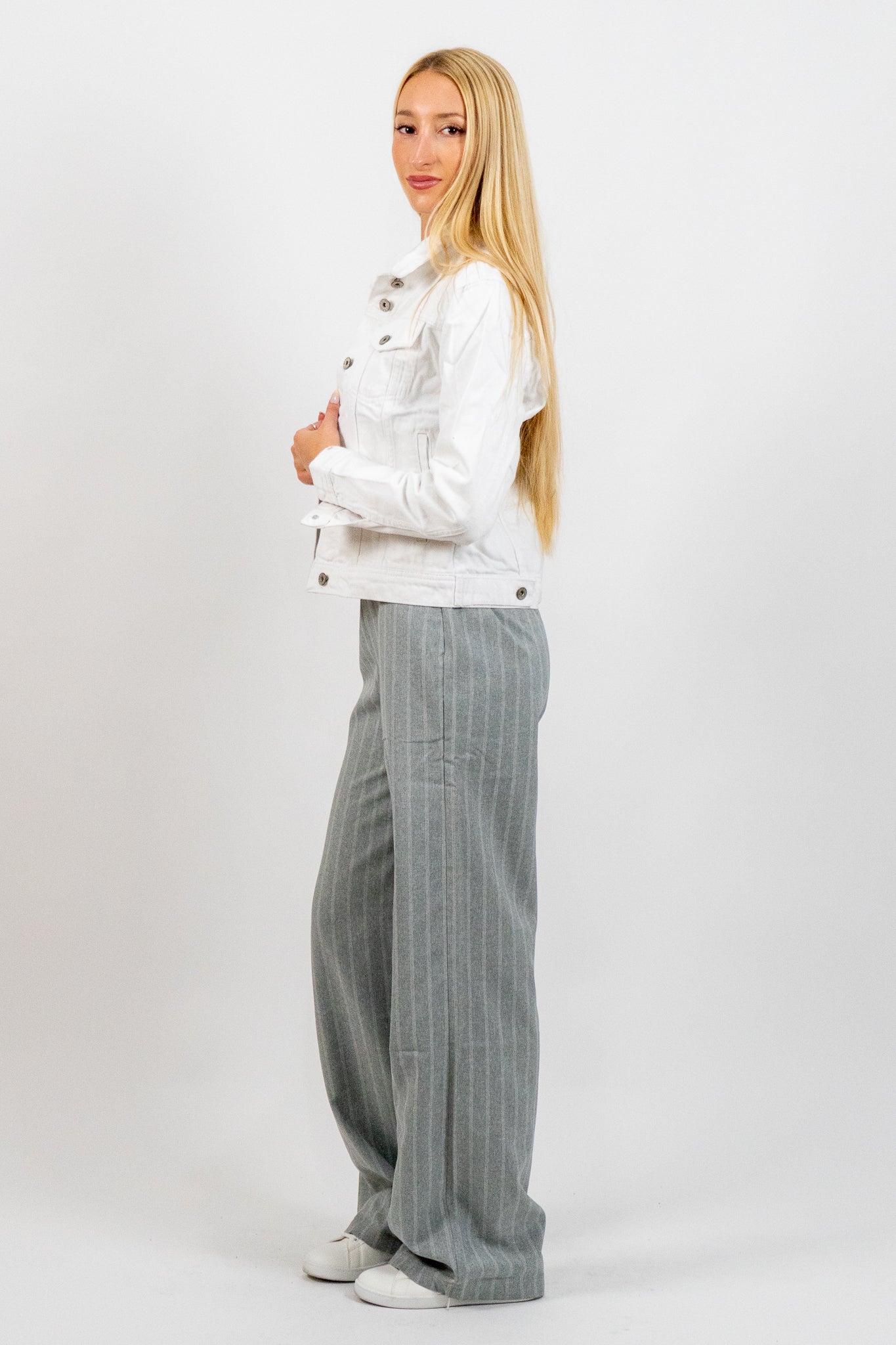 Aveline - Λευκό Denim Jacket